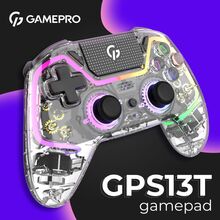 Геймпад GAMEPRO GPS13T BT 5.3/USB RGB Transparent