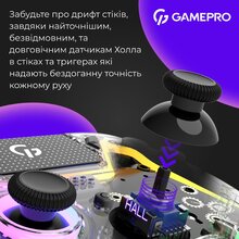 Геймпад GAMEPRO GPS13T BT 5.3/USB RGB Transparent