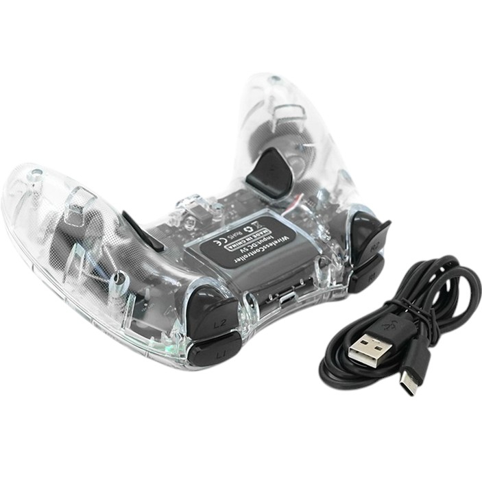 Геймпад BRAZZERS для PS4 DUAL Motor Vibration Transparent (BR-P05) Количество кнопок 20