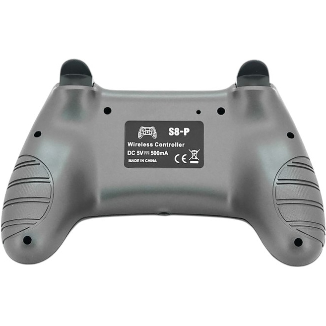 Геймпад BRAZZERS для PS4 DOUBLE Motor Vibration 4 Silver (BR-S8-P/SR) Бездротове з'єднання є
