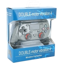 Геймпад BRAZZERS для PS4 DOUBLE Motor Vibration 4 Silver (BR-S8-P/SR)