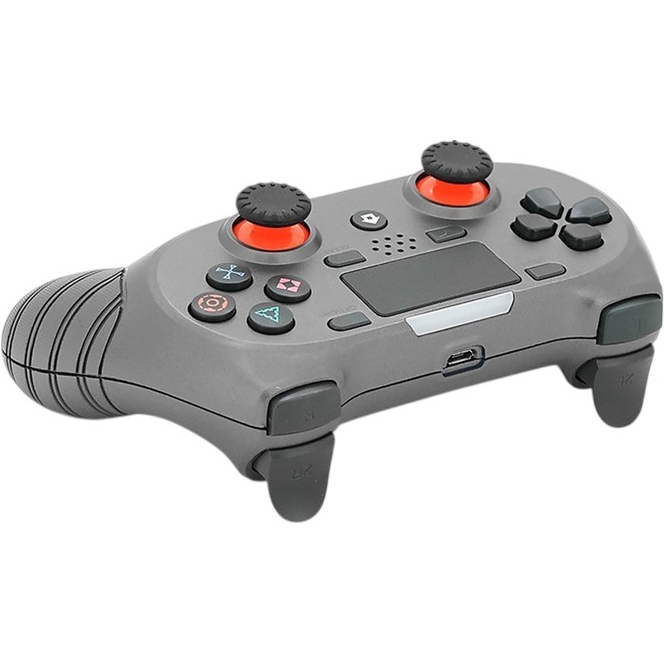 Геймпад BRAZZERS для PS4 DOUBLE Motor Vibration 4 Silver (BR-S8-P/SR)