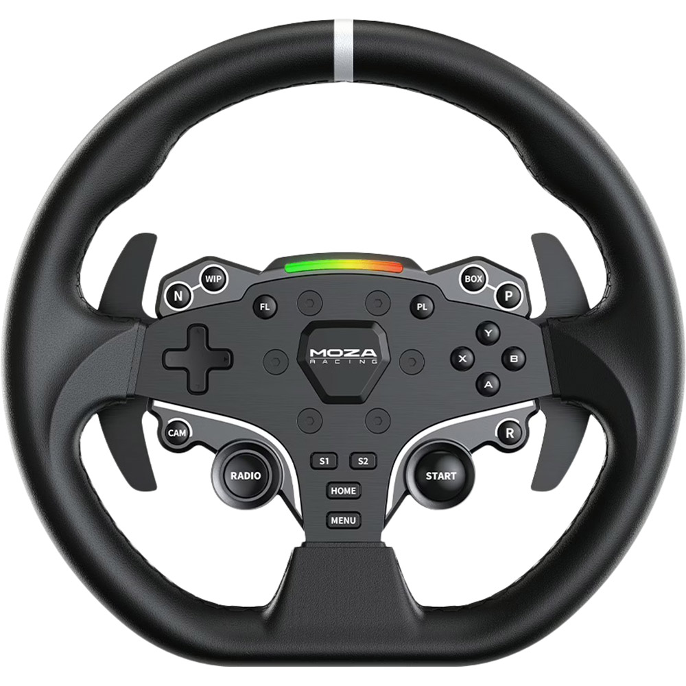 Руль MOZA R5 Racing Bundle for PC Black (6973137270339) Дополнительно База: DD R5; Руль:ESX Steering Wheel; Педали: SR-P Lite; Разрешение кодера: 15 bit; Частота опроса: 1000Hz;Пиковый крутящий момент 5.5 Nm; RPM LED Light; Датчик Холла в педалях; Педали регулируются;