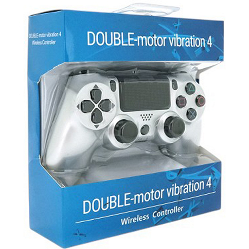 Геймпад BRAZZERS для PS4 DUALSHOCK 4 Silver-White (BR-PS4Wireless-Sr-Wh) Тип геймпад