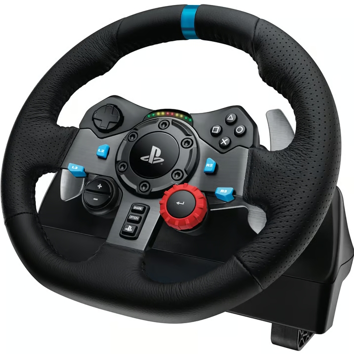 Кермо LOGITECH G29 Racing Wheel and Pedals для PS4-5 та PC + гарнітура G435 Black (991-000539) Тип пристрою кермо