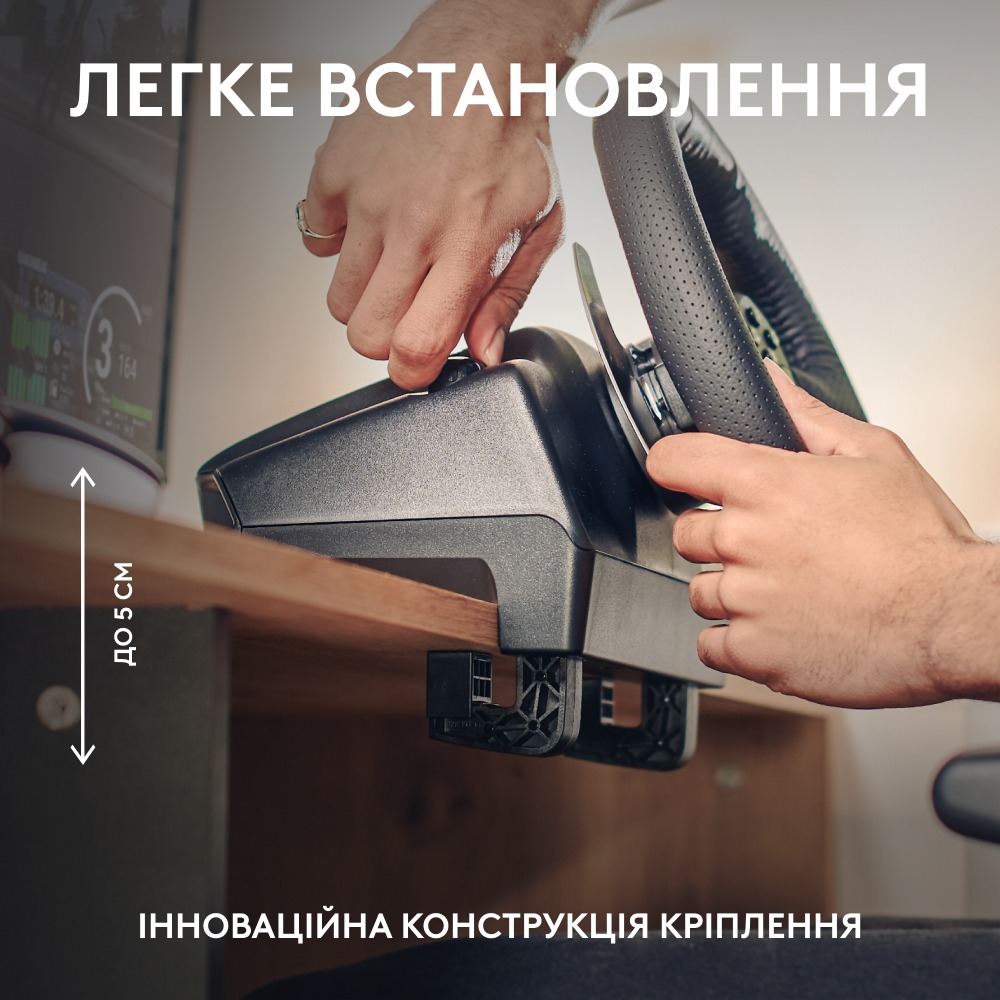 Фото 14 Кермо LOGITECH G29 Racing Wheel and Pedals для PS4-5 та PC + гарнітура G435 Black (991-000539)