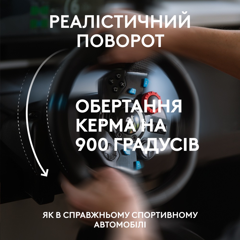Огляд Кермо LOGITECH G29 Racing Wheel and Pedals для PS4-5 та PC + гарнітура G435 Black (991-000539)