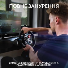 Кермо LOGITECH G29 Racing Wheel and Pedals для PS4-5 та PC + гарнітура G435 Black (991-000539)