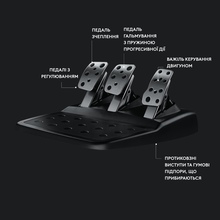 Кермо LOGITECH G29 Racing Wheel and Pedals для PS4-5 та PC + гарнітура G435 Black (991-000539)