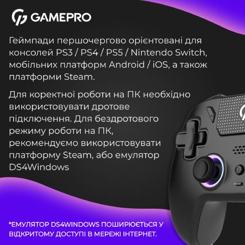 В Фокстрот Геймпад GAMEPRO GPS20B Black