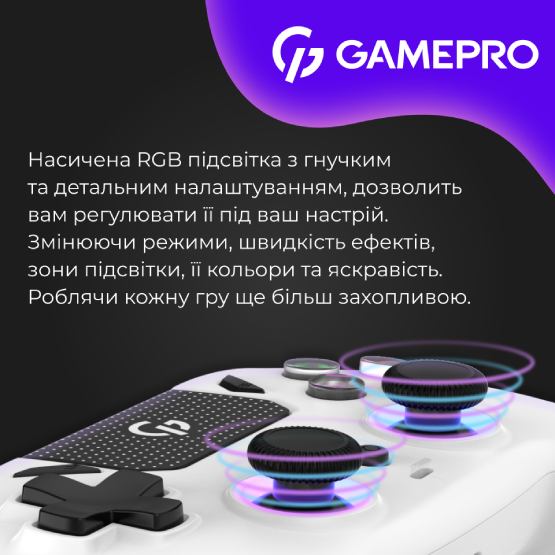 Фото 16 Геймпад GAMEPRO GPS20W White