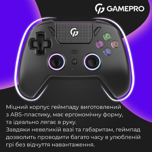 Фото 15 Геймпад GAMEPRO GPS20BDOC с зарядной станцией Black (GPS20BDOC)