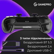 Геймпад GAMEPRO GPS20BDOC с зарядной станцией Black (GPS20BDOC)