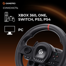 Руль GAMEPRO Black (RW038PM)