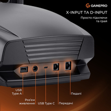 Руль GAMEPRO Black ( RW070PM)