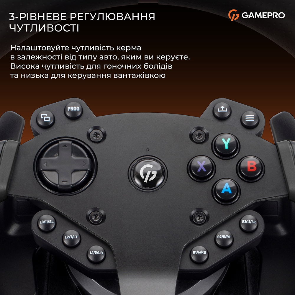 Фото 15 Руль GAMEPRO Black (RW575PM)