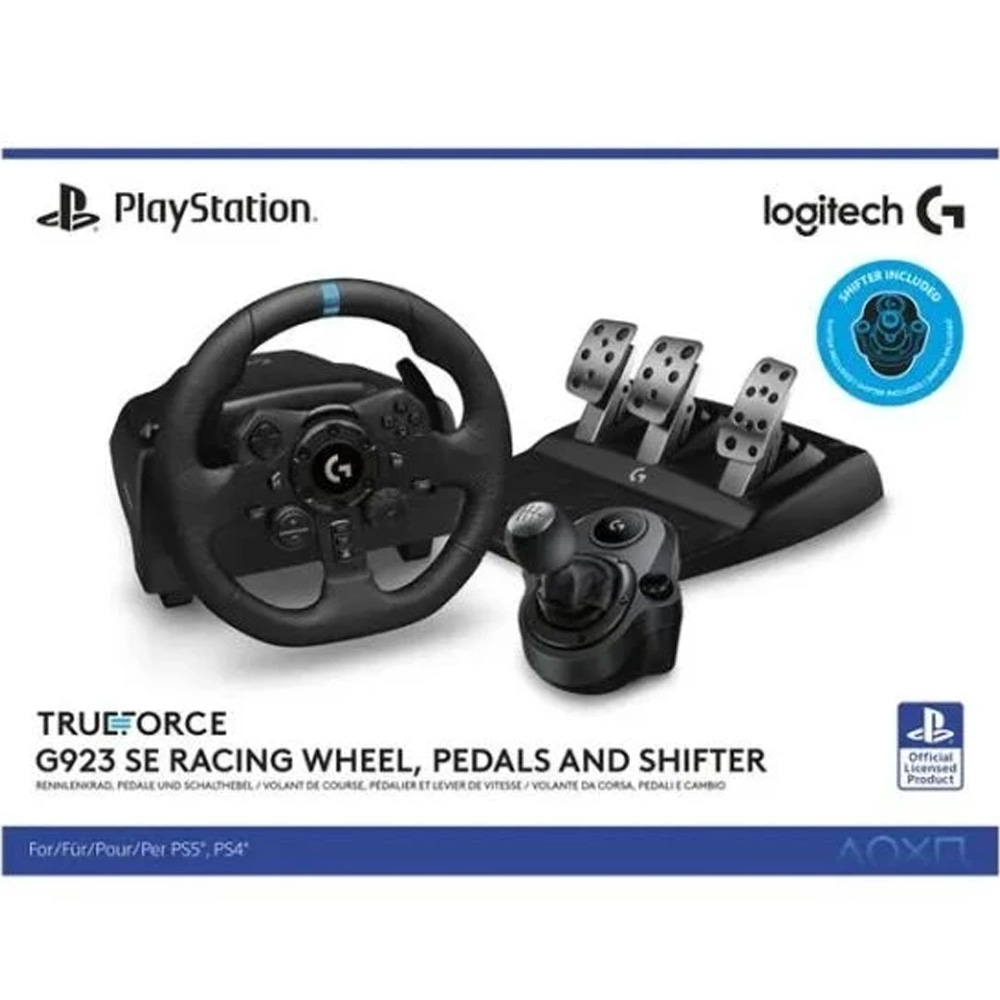 Фото 18 Руль LOGITECH G923 SE Racing Wheel and Pedals для PS4-5 and PC + Shifter Black (991-000531)