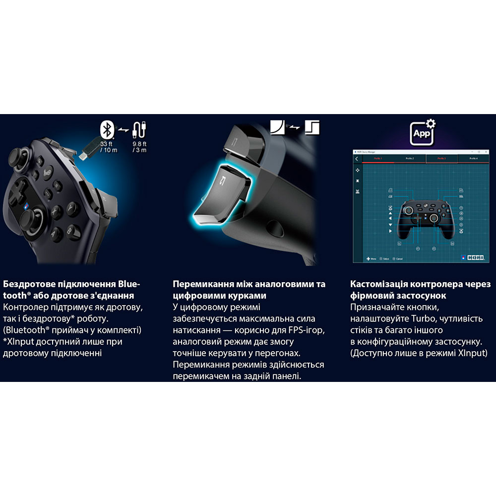 Фото 15 Геймпад HORI Wireless HORIPAD for Steam (ACC-1173)