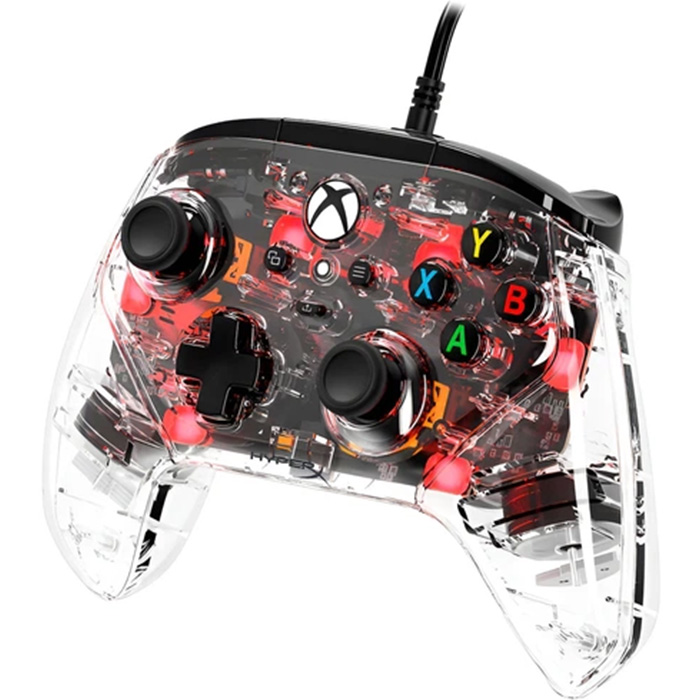 Геймпад HYPERX Clutch Gladiate RGB Xbox PC USB-A Clear (7D6H2AA) Додатково з RGB підсвічуванням