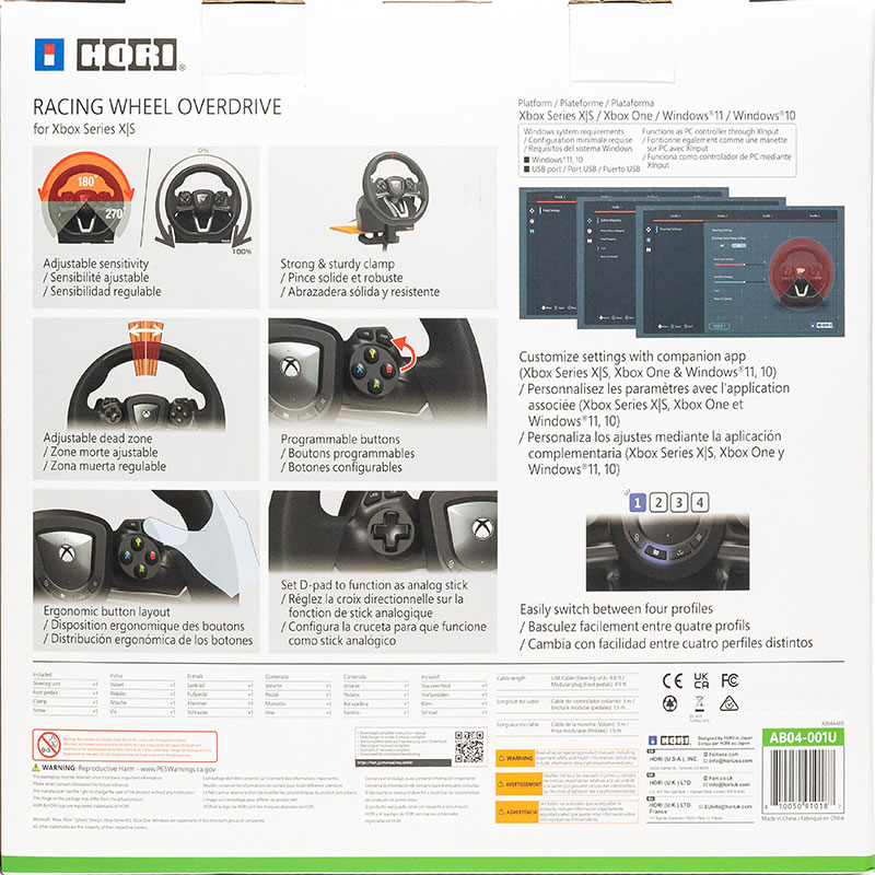 Обзор Руль игровой HORI Racing Wheel Overdrive для Xbox One/X/S (ACC-0796)