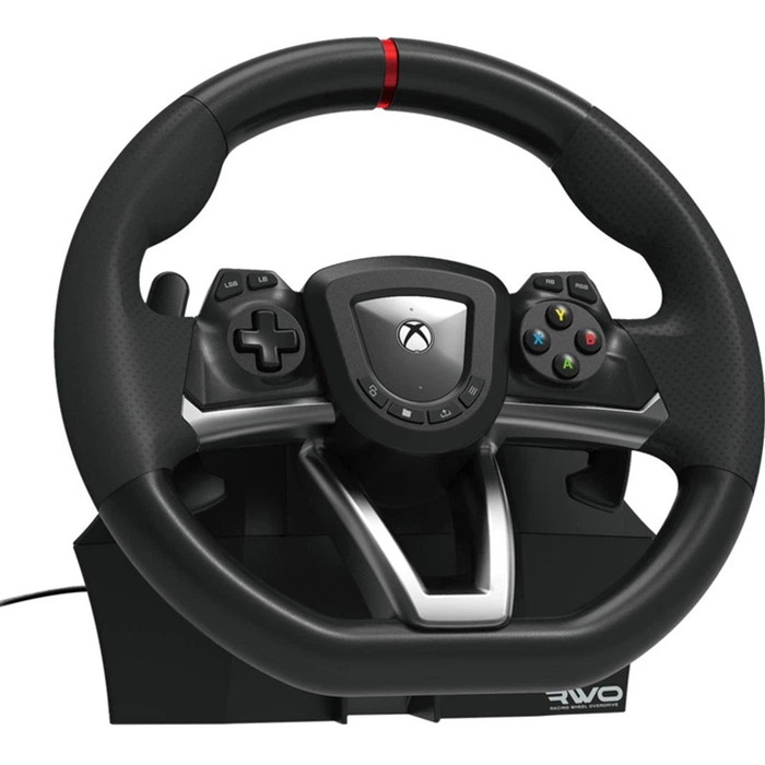 Кермо HORI Racing Wheel Overdrive для Xbox (ACC-0796) Додатково радіус повороту 270 градусів із регульованими параметрами виходу; педалі: газ, гальмо