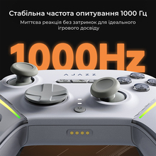 Геймпад AJAZZ GP100 2.4G/BT/USB RGB White (GP100-W)