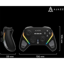 Геймпад AJAZZ GP100S 2.4G/BT/USB RGB Black (GP100S-B)