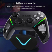 Геймпад AJAZZ GP100S 2.4G/BT/USB RGB Black (GP100S-B)