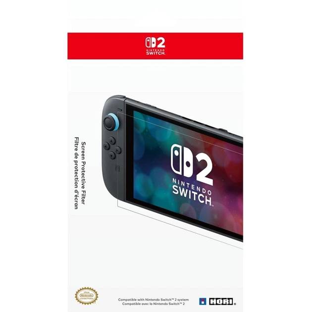 Фото 1 Защитная пленка Hori Screen Protective Filter для Nintendo Switch 2 (ACC-1227)