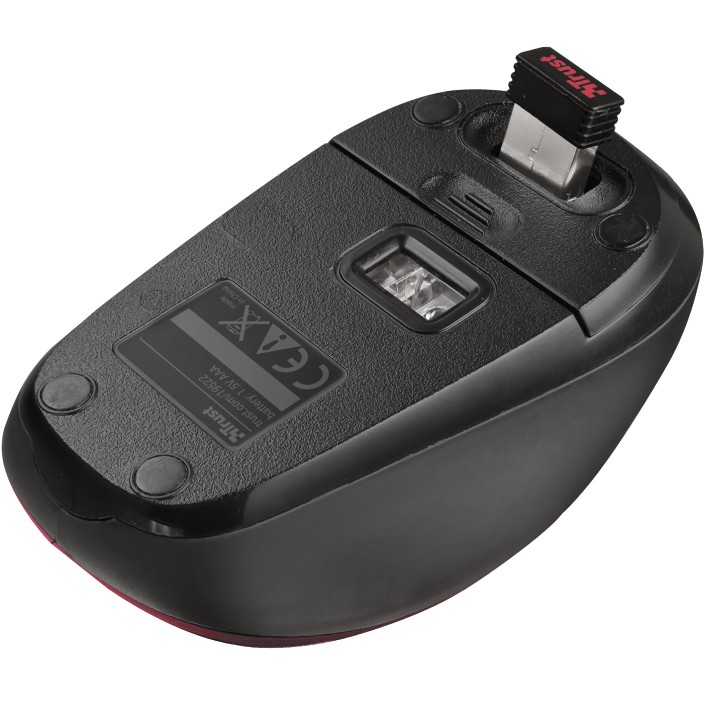 Мышь TRUST Yvi Wireless Mouse Red (19522) Беспроводное подключение RF