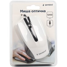 Миша GEMBIRD MUS-101-W USB white