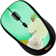 Мышь TRUST Yvi Wireless Mouse flower power (19521)