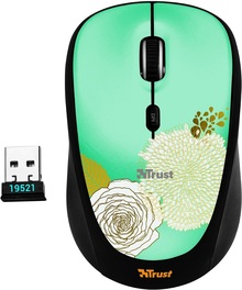 Мышь TRUST Yvi Wireless Mouse flower power (19521)