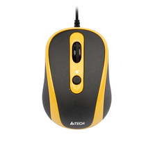 Мышь A4 TECH N-250 X-3 (Black+Yellow)