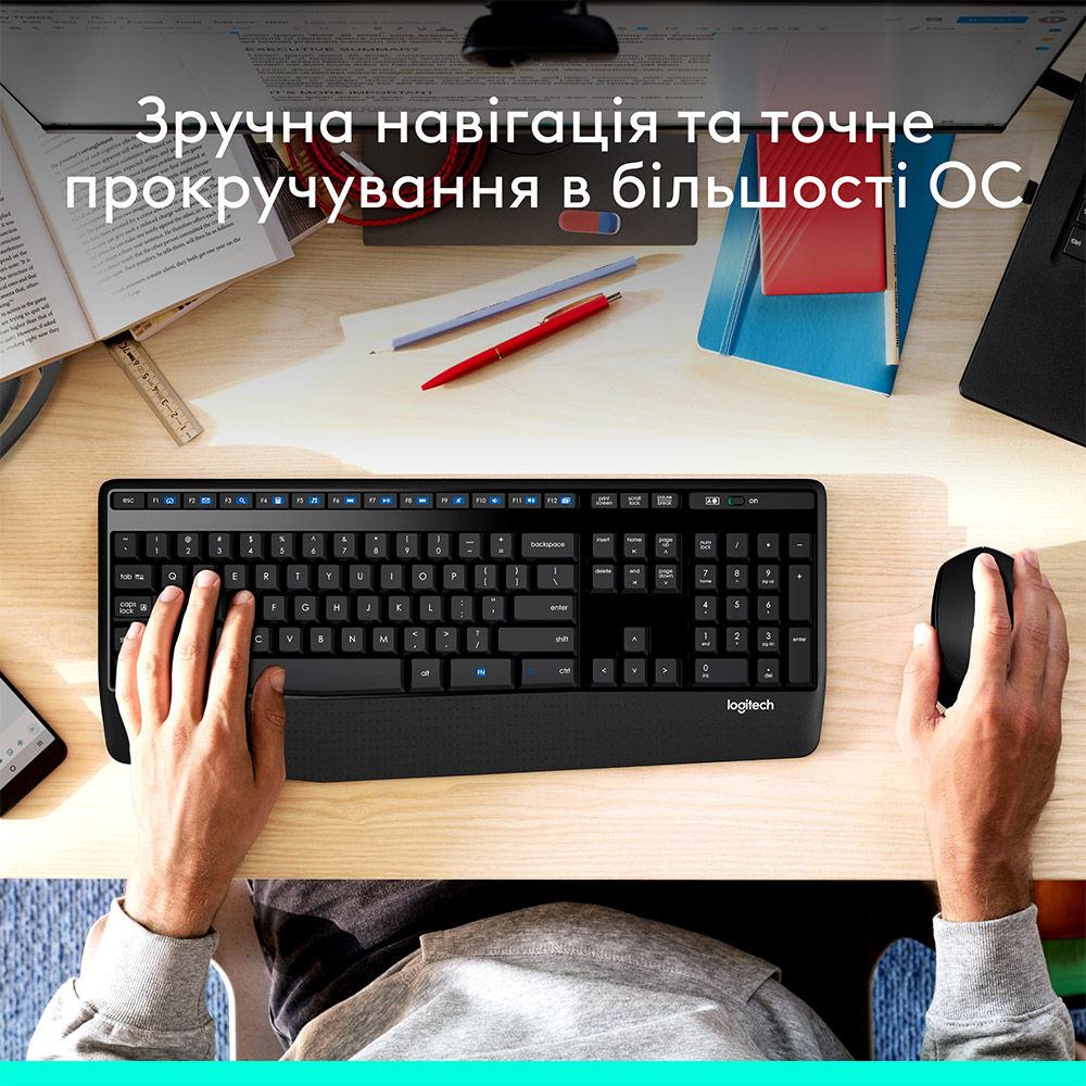 Миша LOGITECH M280 Black (910-004287) Тип сенсора оптичний