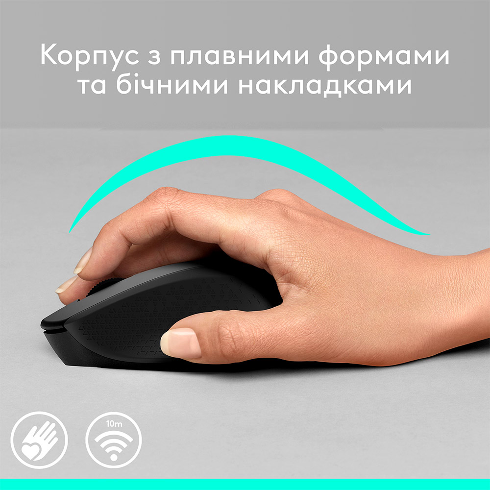 Миша LOGITECH M280 Black (910-004287) Тип підключення бездротове