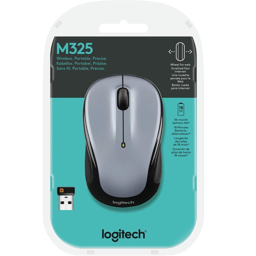 Миша LOGITECH M325 WL Light Silver (910-002334) Розподільча здатність сенсору 1000