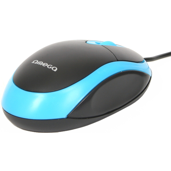 Миша OMEGA OM-06V optical blue Дротове підключення USB