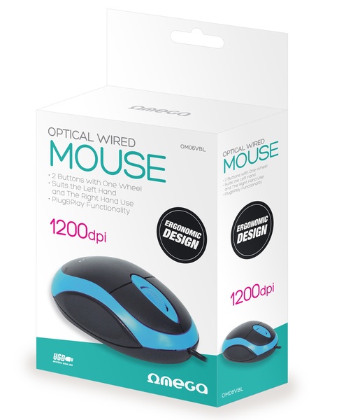 Замовити Миша OMEGA OM-06V optical blue