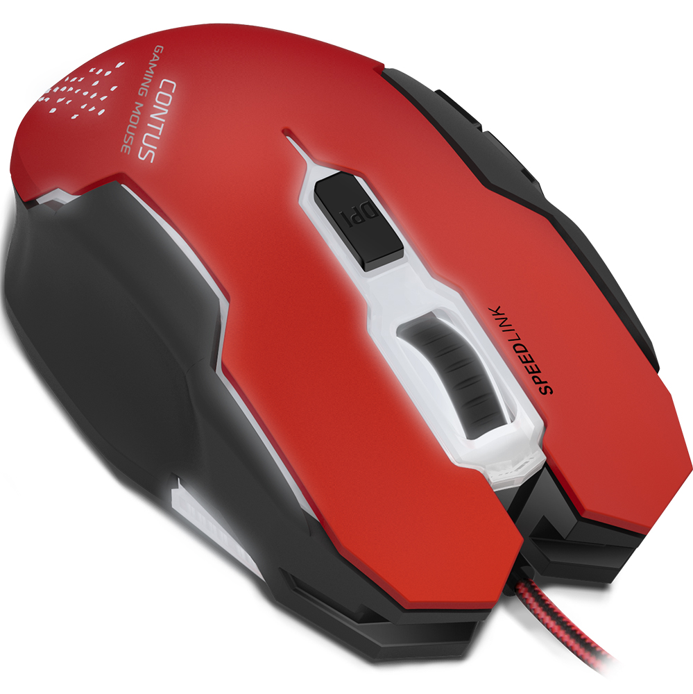 Миша SPEEDLINK CONTUS Gaming Mouse Black-Red (SL-680002-BKRD) Дротове підключення USB