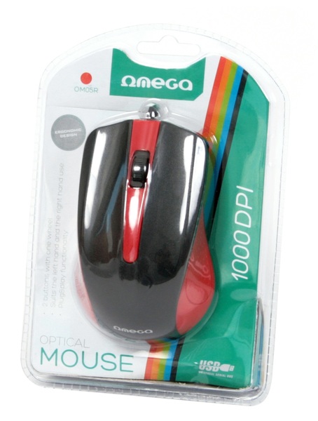 Мышь OMEGA OM-05R Разрешение сенсора 1000