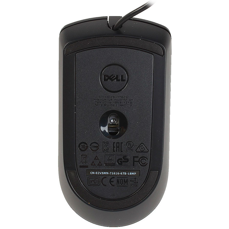 Миша DELL MS116 (570-AAIR) Black Тип сенсора оптичний