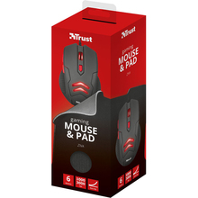 Мышь + коврик TRUST Ziva Gaming mouse with Mouse pad (21963)