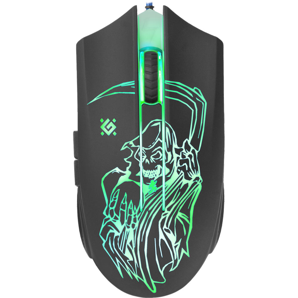 Мышь DEFENDER Ghost GM-190L + коврик (52190) Проводное подключение USB