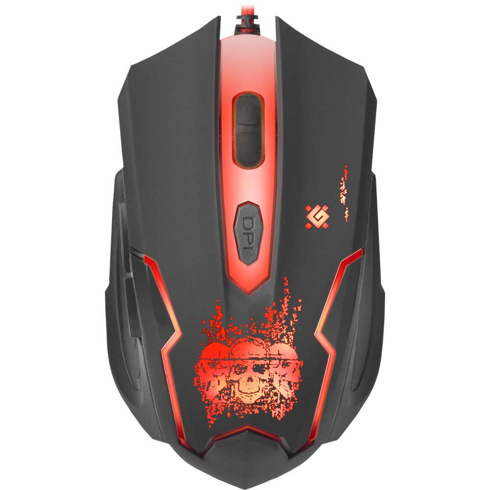 Мышь DEFENDER Skull GM-180L + коврик (52180) Тип подключения проводное