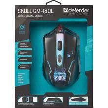 Мышь DEFENDER Skull GM-180L + коврик (52180)