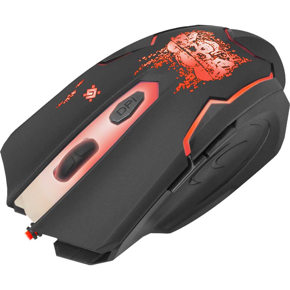 Изображение Мышь DEFENDER Skull GM-180L + коврик (52180)