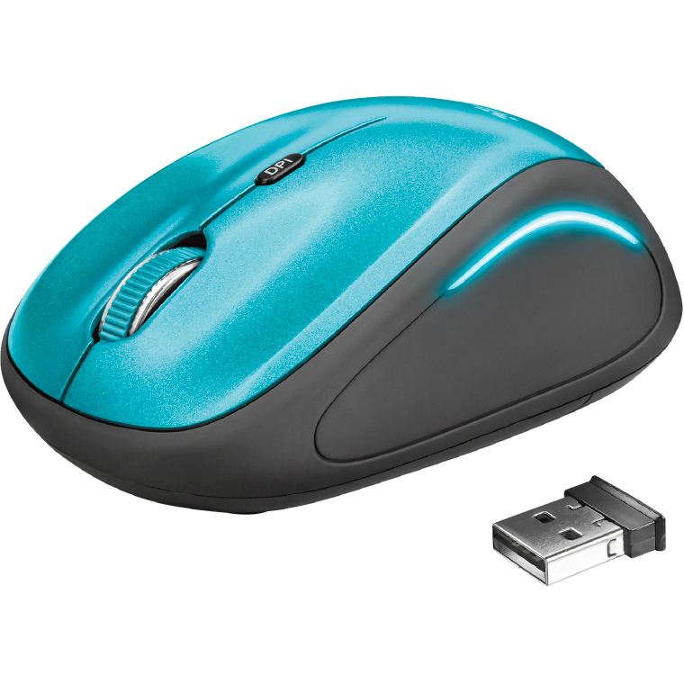 Мышь TRUST Yvi FX wireless mouse blue (22334) Тип подключения беспроводное