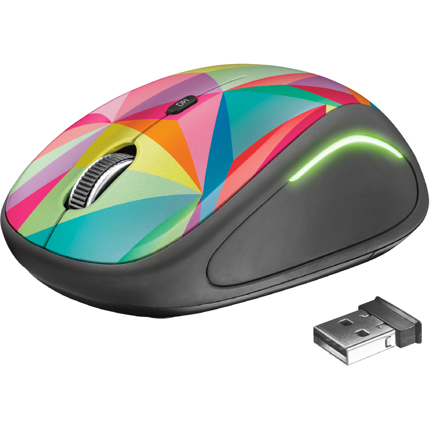 Миша TRUST Yvi FX wireless mouse geometrics (22337) Тип підключення бездротове