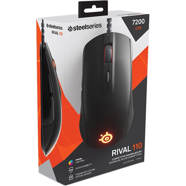 Миша STEELSERIES Rival 110 black (62466) Розподільча здатність сенсору 7200